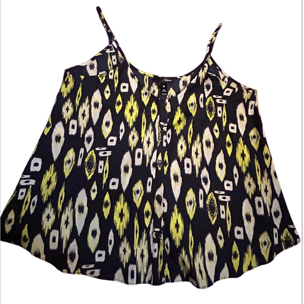 Aqua Patterned Camisole Sz XS